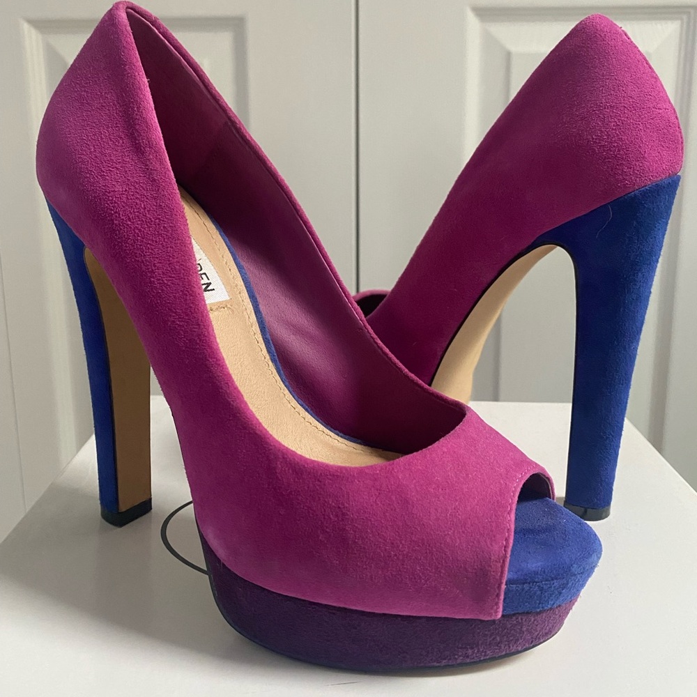 Steve Madden Radiccal Purple Multi Heels ✨